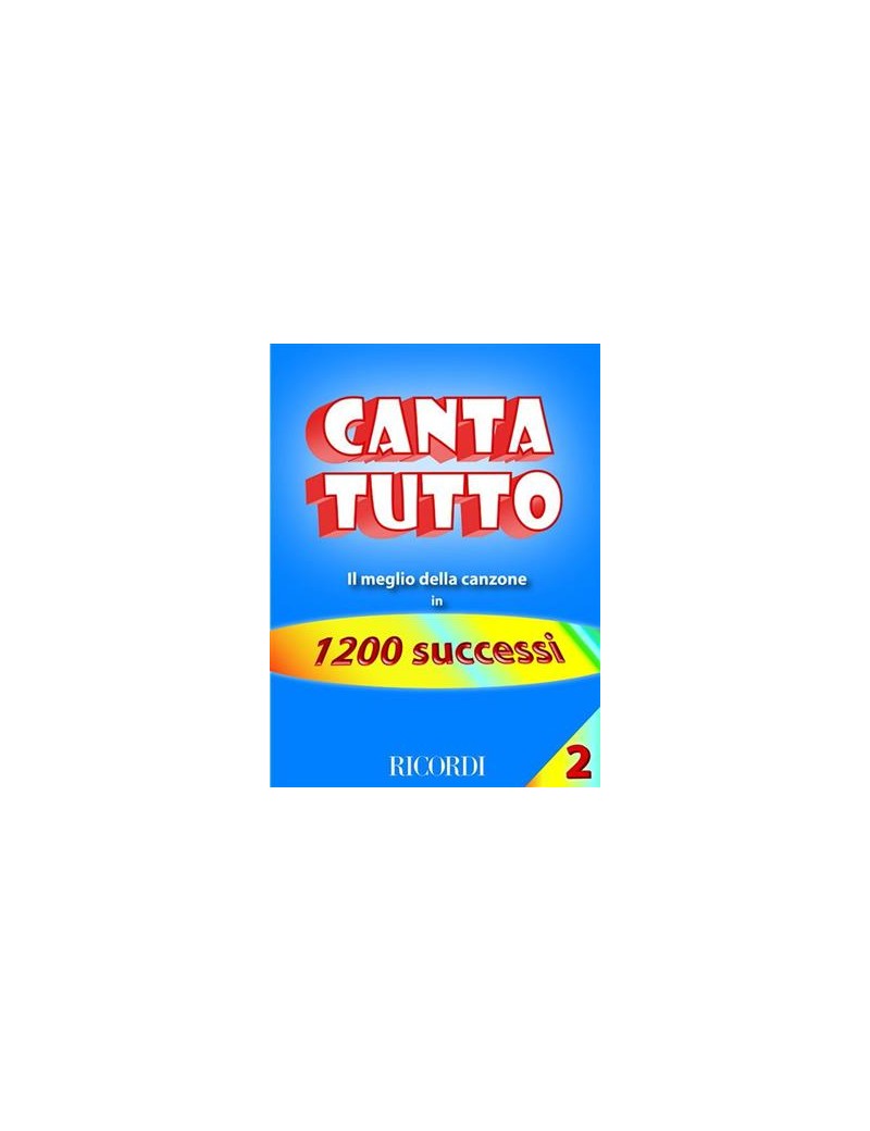 Cantatutto Vol. 2Il Meglio Della Canzone In 1200 Successi