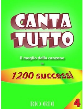 Cantatutto Vol. 4Il Meglio Della Canzone In 1200 Successi
