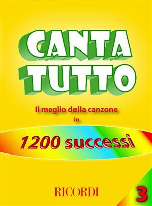 Cantatutto vol.3Il Meglio Della Canzone In 1200 Successi