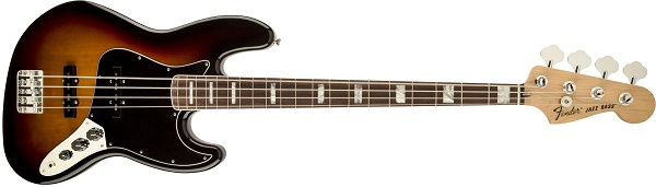 70s Jazz Bass® Rosewood Fingerboard, 3-Color Sunburst