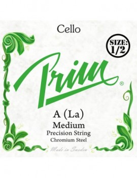 PRIM 1st A - Corda singola per violoncello 1/2, acciaio cromato
