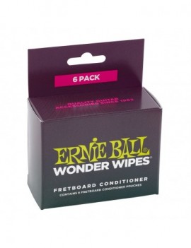ERNIE BALL Fretboard Conditioner Wonder Wipes Confezione da 6