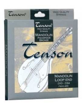GEWApure Corde per mandolino Tenson Phosphor Bronze .010-.034 con occhiello Set+
