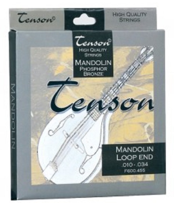 GEWApure Corde per mandolino Tenson Phosphor Bronze .010-.034 con occhiello Set+