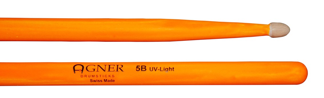 AGNER Bacchette per batteria 5B UV Arancione
