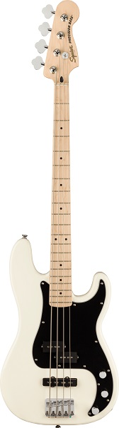 Affinity Series™ Precision Bass® PJ, Maple Fingerboard, Black Pickguard, Olympic White