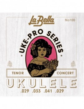 LA BELLA La Bella 100U | Muta di corde per ukulele concerto/tenore, 029-029 100U