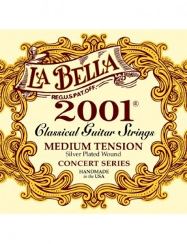 LA BELLA La Bella 2001 | Muta di corde per chitarra classica 2001MED Tensione: Media