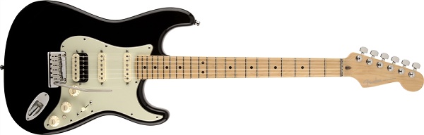 American Deluxe Stratocaster® HSS Shawbucker™, Maple Fingerboard,Black