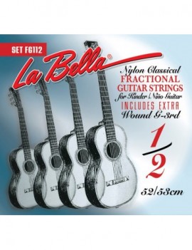 LA BELLA La Bella Fractional | Muta di corde per chitarra classica per bambino FG112 Strumento: Chitarra classica 1/2