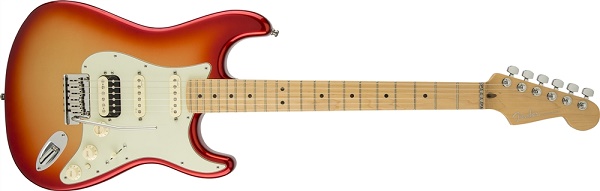 American Deluxe Stratocaster® HSS Shawbucker™, Maple Fingerboard,Sunset Metallic