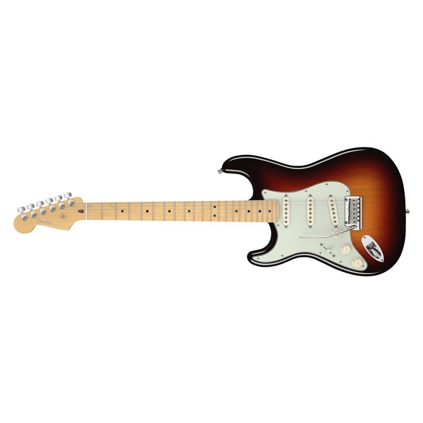 American Deluxe Stratocaster® Left Handed, Maple Fingerboard, 3-ColorSunburst