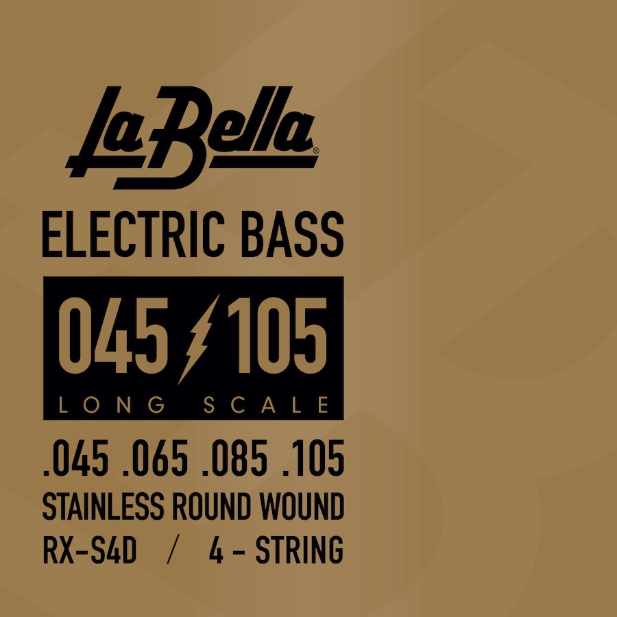 LA BELLA La Bella RX Stainless Steel | Muta di corde per basso 4 corde RX-S4D Scalatura: 045-065-085-105