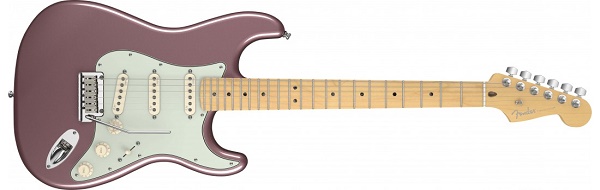 American Deluxe Stratocaster® Maple Fingerboard, Burgundy Mist Metallic