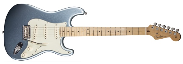 American Deluxe Stratocaster® Plus, Maple Fingerboard, Mystic Ice Blue