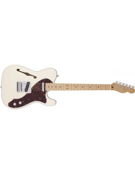 American Deluxe Telecaster® Thinline, Maple Fingerboard, Olympic White