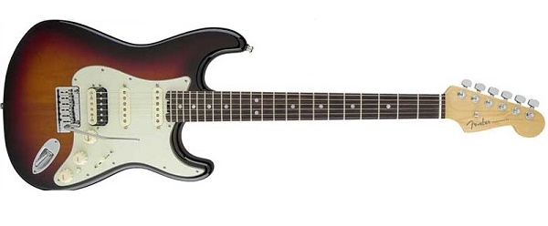 American Elite Stratocaster® HSS Shawbucker Rosewood 3 Tone Sunburst