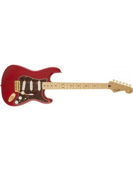 Deluxe Players Stratocaster® Maple Fingerboard, Crimson Red Transparent