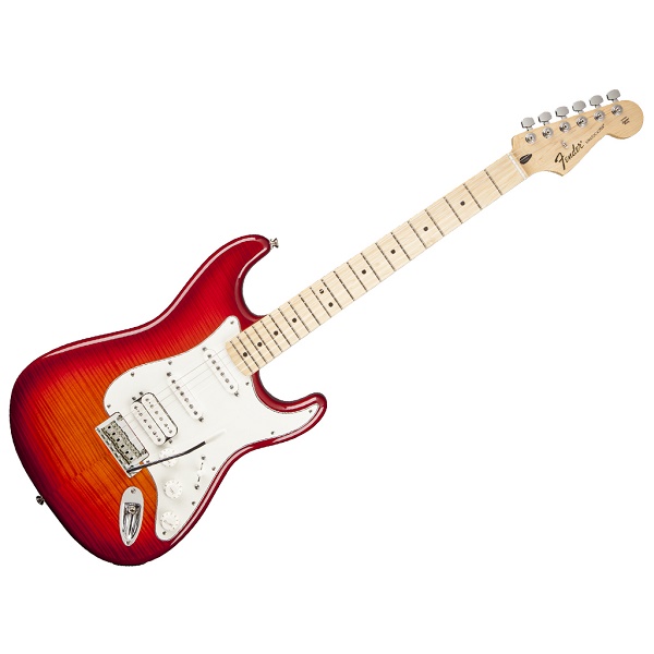 Deluxe Stratocaster® HSS Plus Top with iOS Connectivity, Maple F’board,Aged Cherry Burst
