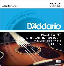 D\'Addario Flat Tops Phosphor Bronze .012-.053
