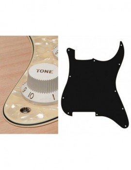 BOSTON Battipenna per chitarra elettrica ST, no holes (only screw holes), 3 strati, pearl cream