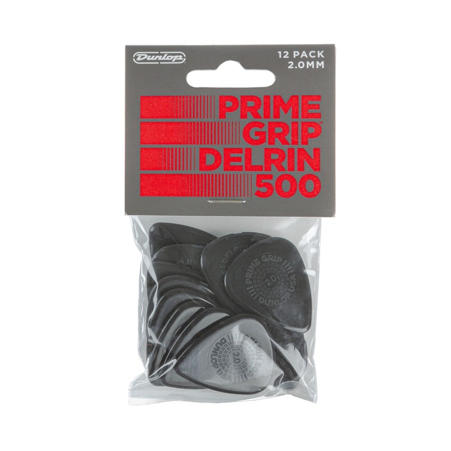 DUNLOP 450P200 Prime Grip Delrin 500 2.0 mm Player's Pack/12