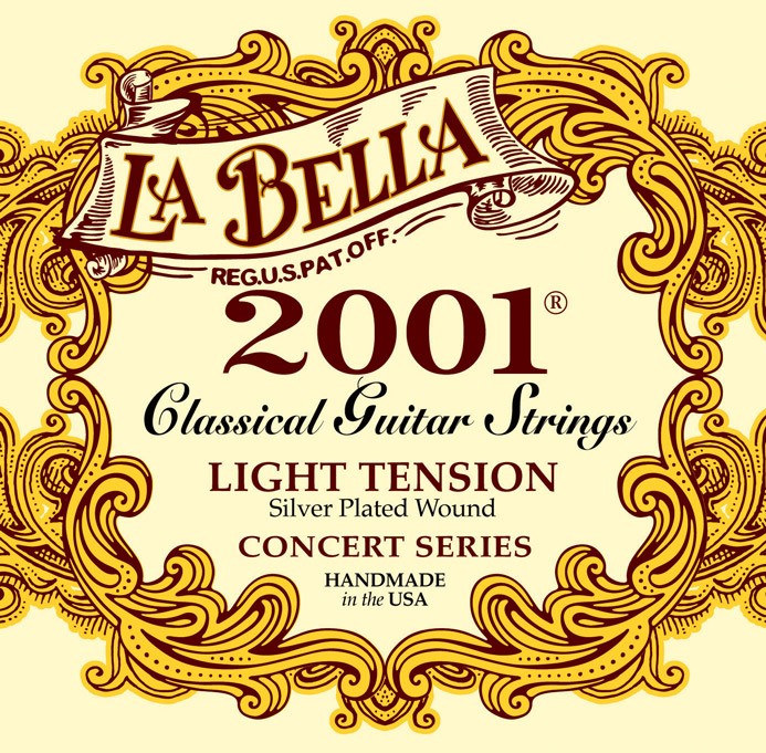 LA BELLA La Bella 2001 | Muta di corde per chitarra classica 2001LIGHT Tensione: Bassa