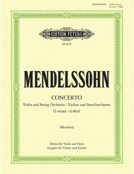 Concerto for Violin & Piano Di Felix Mendelssohn Bartholdy EP6070
