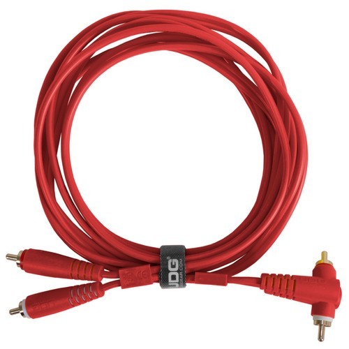 UDG U97005RD - ULTIMATE AUDIO CABLE SET RCA STRAIGHT - RCA ANGLED RED