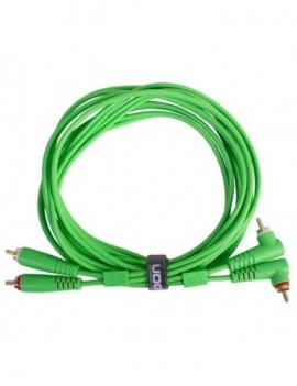 UDG U97005GR - ULTIMATE AUDIO CABLE SET RCA STRAIGHT - RCA ANGLED GREEN