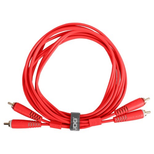 UDG U97003RD - ULTIMATE AUDIO CABLE SET RCA-RCA STRAIGHT RED