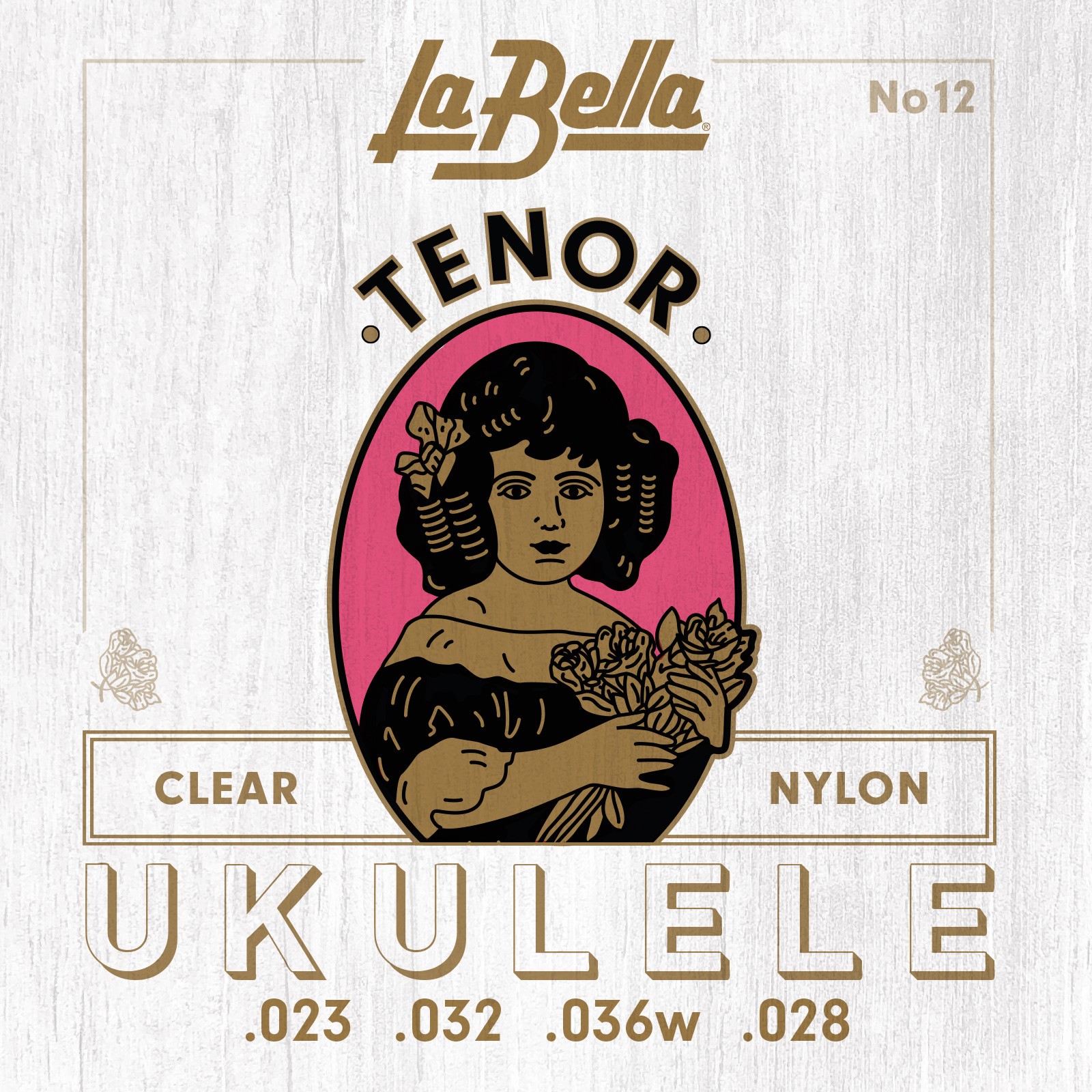 LA BELLA La Bella 12 | Muta di corde per ukulele tenore, 028-028 12