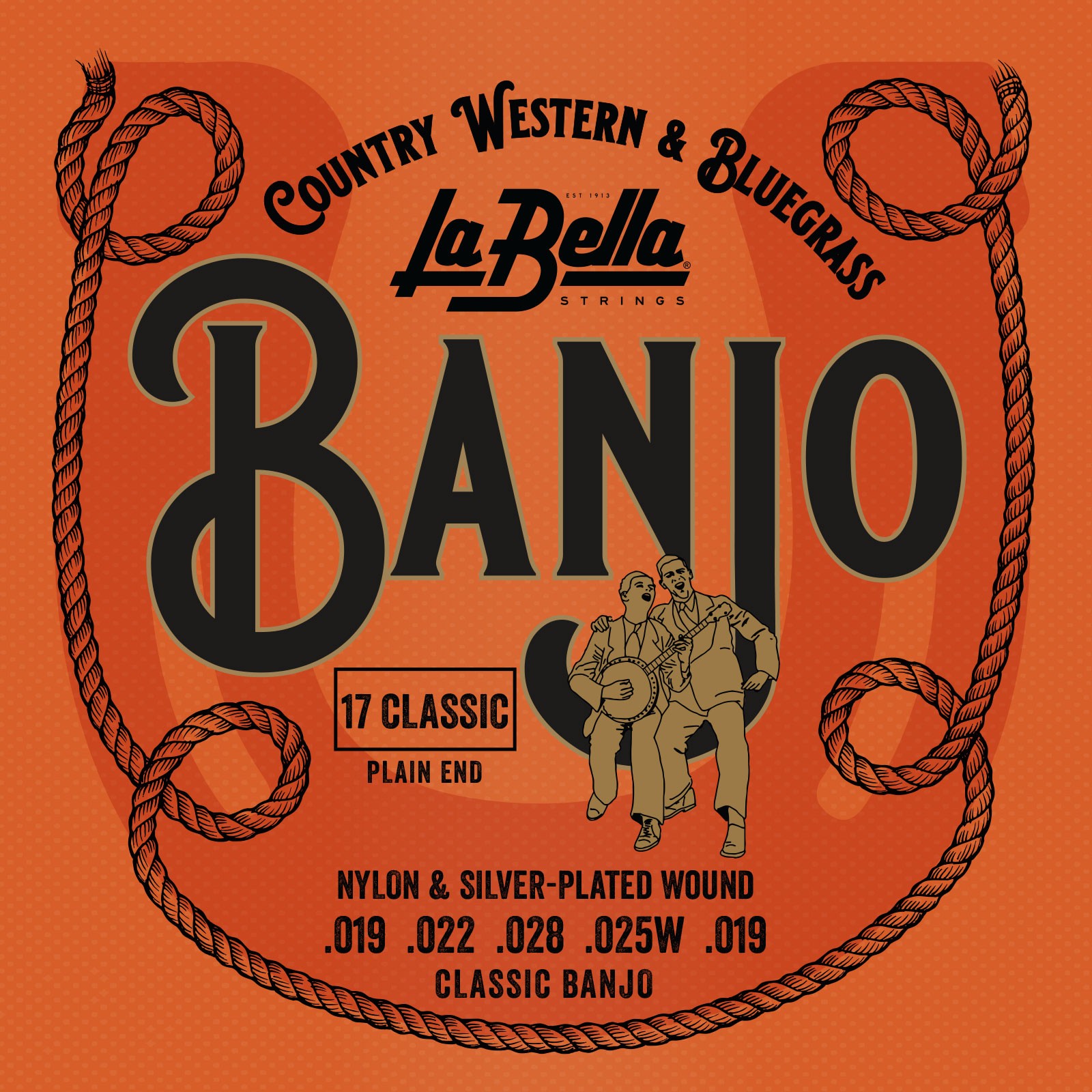 LA BELLA La Bella 17 | Muta di corde per banjo 5 corde, 019-019 17