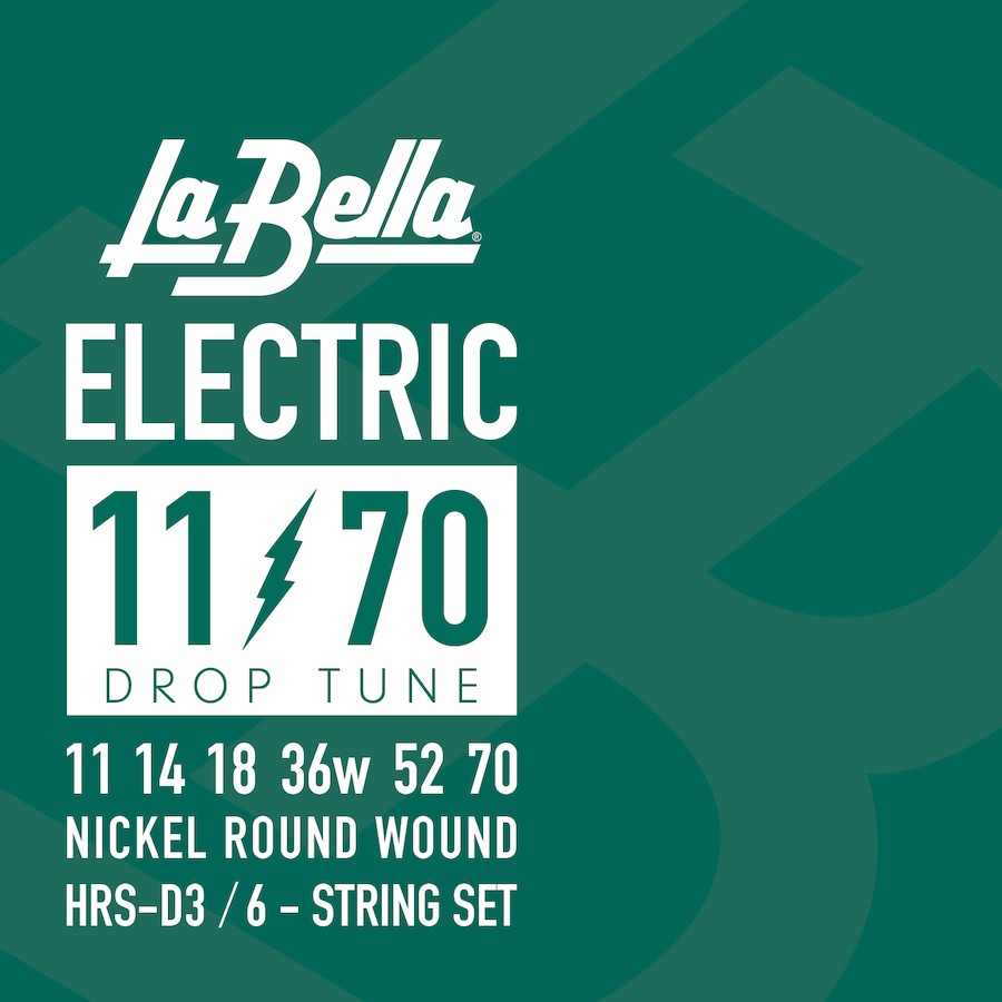 LA BELLA La Bella HRS DROP TUNE | Muta di corde per chitarra elettrica HRS-D3 Scalatura: 011-014-018-036-052-070
