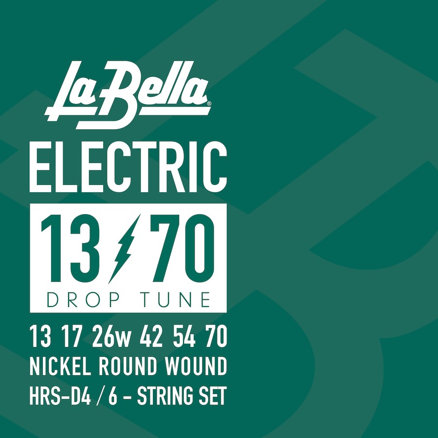LA BELLA La Bella HRS DROP TUNE | Muta di corde per chitarra elettrica HRS-D4 Scalatura: 013-017-026w-042-054-070