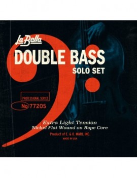 LA BELLA La Bella Double Bass Nickel Flat | Muta di corde per contrabbasso 7720S Tensione: Extra bassa
