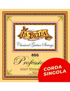 LA BELLA La Bella 8SG | Corda singola per chitarra classica 8 corde 8SG-8 Scalatura: 052w