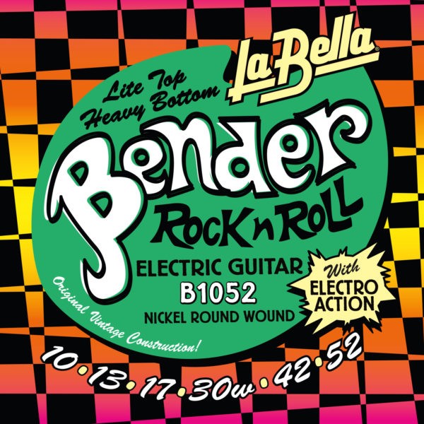LA BELLA La Bella Bender | Muta di corde per chitarra elettrica B1052 Scalatura: 010-013-017-030w-042-052