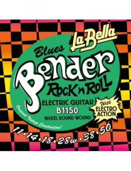 LA BELLA La Bella Bender | Muta di corde per chitarra elettrica B1150 Scalatura: 011-014-018-028W-038-050