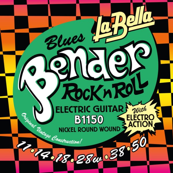LA BELLA La Bella Bender | Muta di corde per chitarra elettrica B1150 Scalatura: 011-014-018-028W-038-050