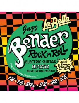LA BELLA La Bella Bender | Muta di corde per chitarra elettrica BJ1252 Scalatura: 012-016-024W-032-042-052