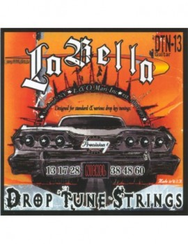 LA BELLA La Bella DT13 | Muta di corde per chitarra elettrica, 013-060 DT13