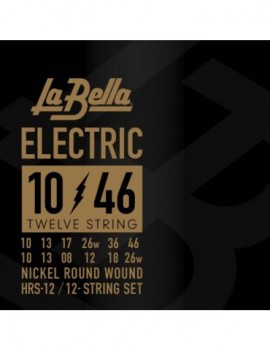 LA BELLA La Bella HRS-12 | Muta di corde per chitarra elettrica 12 corde, 010-046 HRS-12