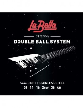 LA BELLA La Bella Double Ball System | Muta di corde per chitarra elettrica headless
