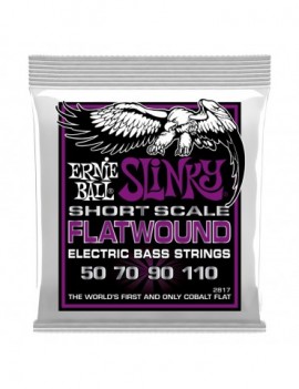 ERNIE BALL 2817 Slinky Short Scale Flatwound El Bass 50-110