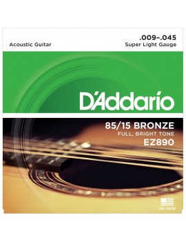 DADDARIO EZ890 Super Light .009-.045 Great American Bronze RW
