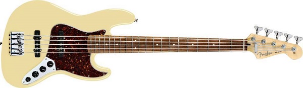Deluxe Jazz Bass® V (5-String), Rosewood Fingerboard, Vintage White