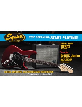 Affinity Series™ Stratocaster® (PACK) HSS with Fender Frontman® 15G Amp,Candy Apple Red