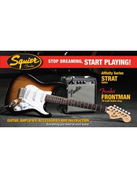 Affinity Series™ Stratocaster® (PACK) with Fender Frontman® 10G Amp, BrownSunburst