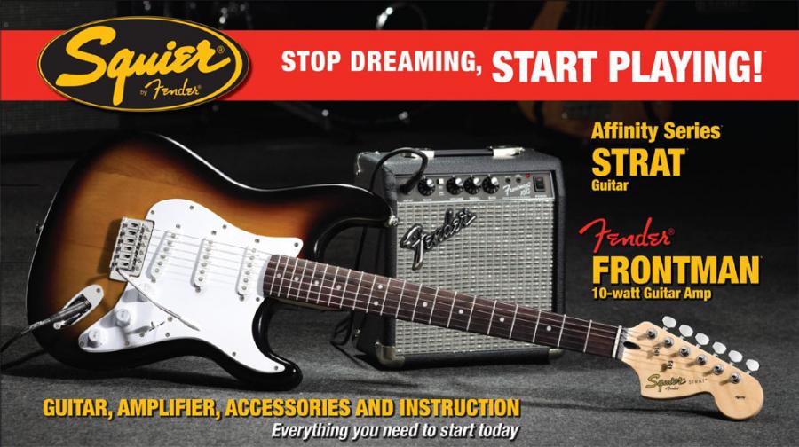 Affinity Series™ Stratocaster® (PACK) with Fender Frontman® 10G Amp, BrownSunburst